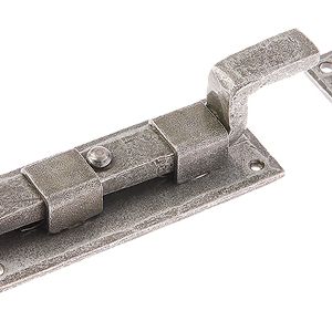 Jedo Collection Valley Forge Necked Fishtail Bolt (102mm OR 152mm), Pewter Patina