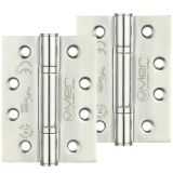 Precision 4 Inch Grade 14 High Performance Hinge, Polished Stainless Steel  (sold in pairs)