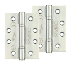 Precision 4 Inch Grade 14 High Performance Hinge, Polished Stainless Steel  (sold in pairs)