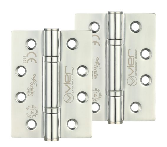 Precision 4 Inch Grade 14 High Performance Hinge, Polished Stainless Steel  (sold in pairs)