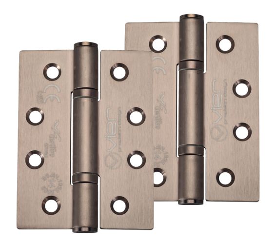Precision 4 Inch Grade 14 High Performance Hinge, PVD Stainless Bronze  (sold in pairs)