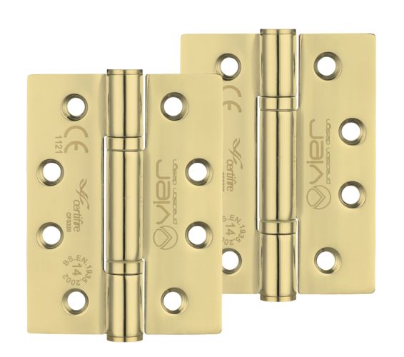 Precision 4 Inch Grade 14 High Performance Hinge, PVD Stainless Brass  (sold in pairs)