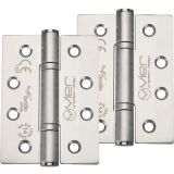 Precision 4 Inch Grade 14 High Performance Hinge, Satin Stainless Steel  (sold in pairs)