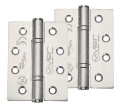 Precision 4 Inch Grade 14 High Performance Hinge, Satin Stainless Steel  (sold in pairs)