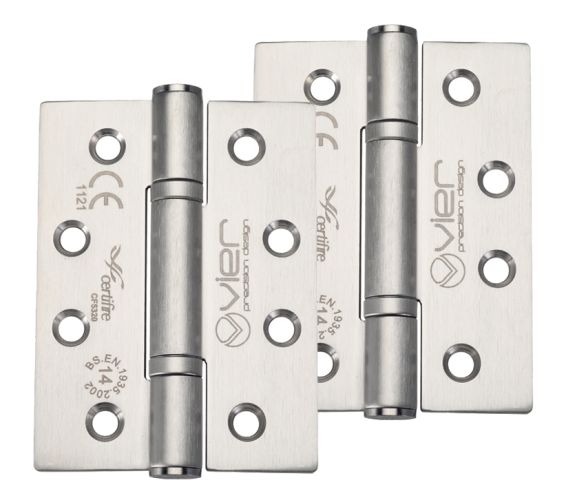 Precision 4 Inch Grade 14 High Performance Hinge, Satin Stainless Steel  (sold in pairs)