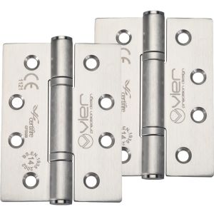 Precision 4 Inch Grade 14 High Performance Hinge, Satin Stainless Steel  (sold in pairs)