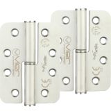 Precision 4 Inch Grade 11 Radius Edge Lift-Off Hinge, Satin Stainless Steel  (sold in pairs)