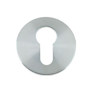 Euro Profile Key Escutcheon, Satin Stainless Steel