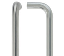 D Pull Handle (19mm OR 21mm Bar Diameter), Satin Stainless Steel - Satin Stainless Steel - 19mm x 425mm c/c