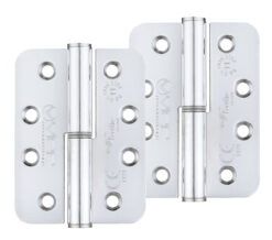 Precision 4 Inch Grade 11 Radius Edge Lift-Off Hinge, Polished Chrome  (sold in pairs)