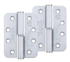 Precision 4 Inch Grade 11 Radius Edge Lift-Off Hinge, Satin Chrome  (sold in pairs)