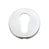 Architectural Aluminium Euro Profile Escutcheon, Satin Aluminium