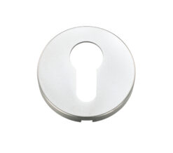 Architectural Aluminium Euro Profile Escutcheon, Satin Aluminium
