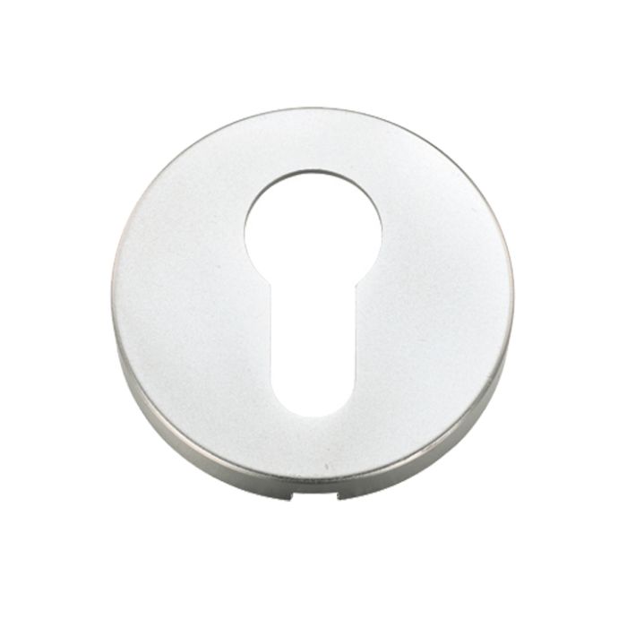 Architectural Aluminium Euro Profile Escutcheon, Satin Aluminium