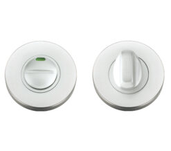 Architectural Aluminium Turn & Release With Indicator, Satin Aluminium