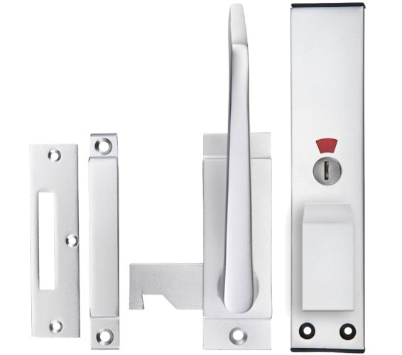 Architectural Aluminium Facility Indicator, Reversible – Satin Aluminium Finish