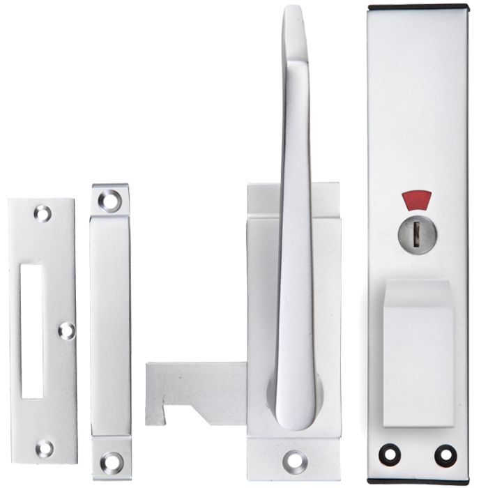 Architectural Aluminium Facility Indicator, Reversible – Satin Aluminium Finish