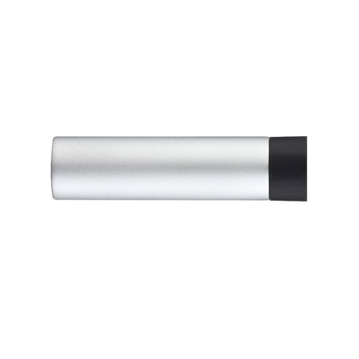 Architectural Aluminium Wall Mounted Cylinder Door Stop Without Rose, Satin Aluminium