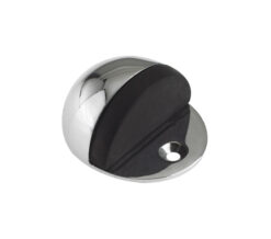 Oval Floor Mounted Door Stop (40mm x 48mm), Polished Chrome