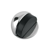 Oval Floor Mounted Door Stop (45mm Diameter), Polished Chrome