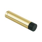 Cylinder Door Stop Without Rose (70mm), Polished Brass