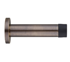 Cylinder Door Stop With Rose (80mm), Florentine Bronze