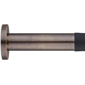 Cylinder Door Stop With Rose (80mm), Florentine Bronze