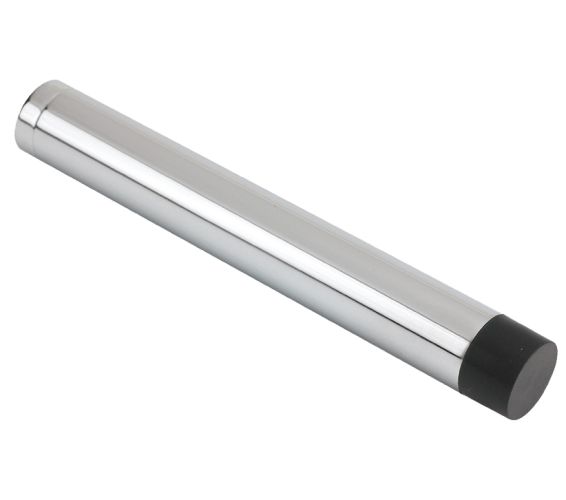 Cylinder Door Stop Without Rose (105mm), Polished Chrome
