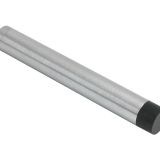 Cylinder Door Stop Without Rose (105mm), Satin Chrome