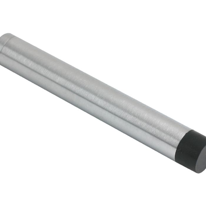 Cylinder Door Stop Without Rose (105mm), Satin Chrome