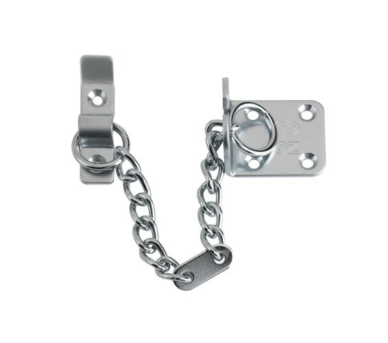 Heavy Duty Door Chain (200mm Length), Satin Chrome – ZAB15SC