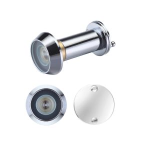 Door Viewers With Glass Lens (19mm Diameter), Polished Chrome