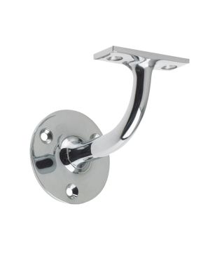 Heavyweight Handrail Bracket, Polished Chrome