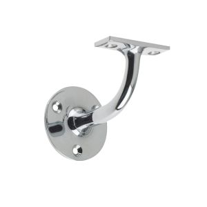 Heavyweight Handrail Bracket, Polished Chrome