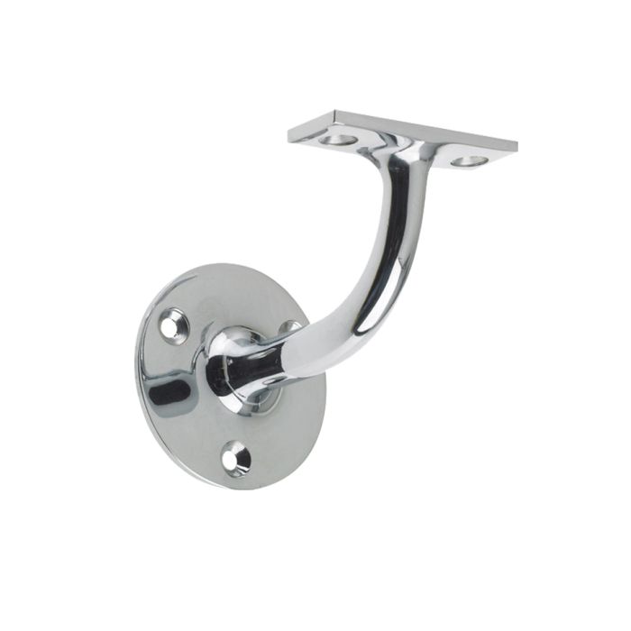 Heavyweight Handrail Bracket, Polished Chrome