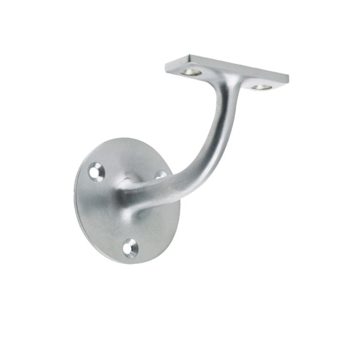 Heavyweight Handrail Bracket, Satin Chrome