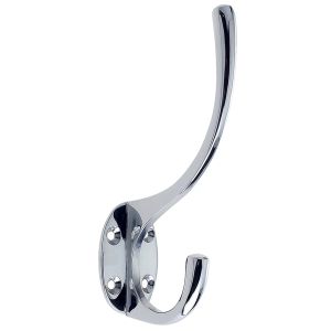 Hat & Coat Hook, Polished Chrome