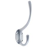 Hat & Coat Hook, Satin Chrome