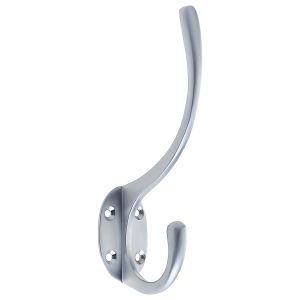 Hat & Coat Hook, Satin Chrome