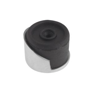 Round Floor Mounted Door Stop (38mm Diameter), Satin Chrome