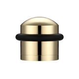 Domed Floor Mounted Door Stop - 31mm - Polished Brass