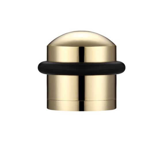 Domed Floor Mounted Door Stop – 31mm – Polished Brass