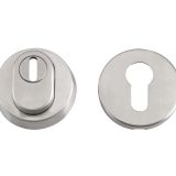 ZAS Euro Profile Security Escutcheon (52mm Diameter), Satin Stainless Steel
