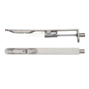 ZAS Radius Profile Lever Action Flush Bolts (Various Sizes), Satin Stainless Steel