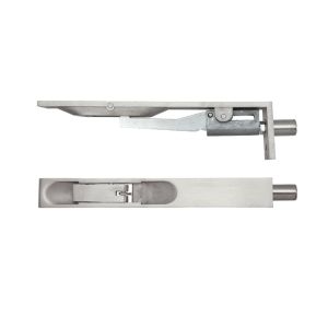 ZAS Square Profile Lever Action Flush Bolts (Various Sizes), Satin Stainless Steel