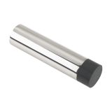 ZAS Cylinder Door Stop Without Rose (75mm Length - 19mm Diameter), Polished Stainless Steel