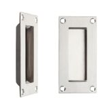 ZAS Rectangular Flush Pull (50mm x 100mm), Satin Stainless Steel
