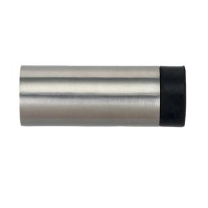 ZAS Cylinder Door Stop Without Rose (70mm Length – 30mm Diameter), Satin Stainless Steel