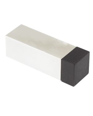 ZAS Square Cylinder Door Stop Without Rose (65mm Length – 20mm x 20mm Diameter), Polished Stainless Steel