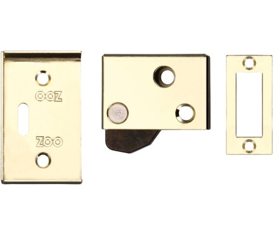 ZAS Hush Latch (64mm x 40mm), Electro Brass